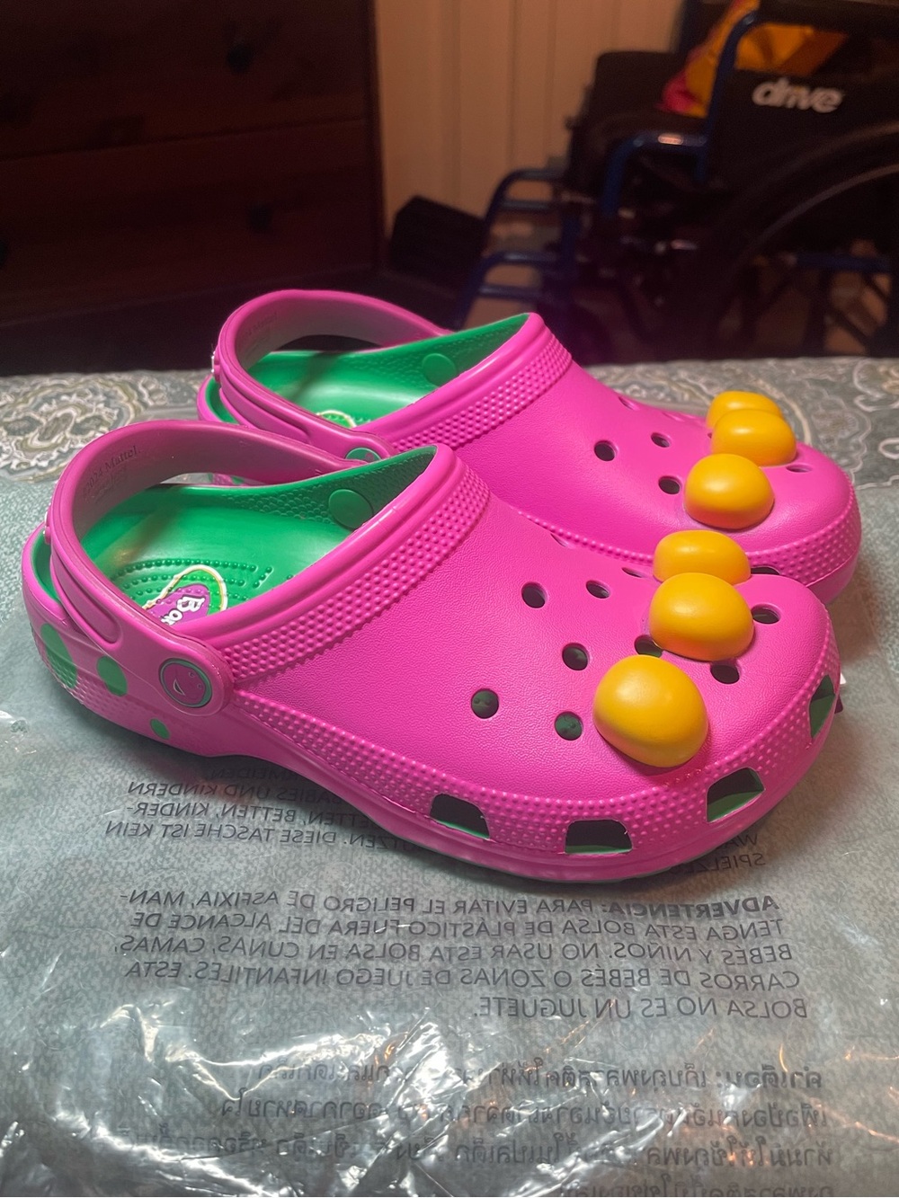 Crocs x Barney Classic Clogs “Green Grass”